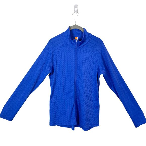 Lucy Jackets & Blazers - Lucy Activewear Womens Full Zip Compression Running Jacket Purple Womens Size M